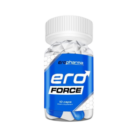 Eroforce bottle on white background