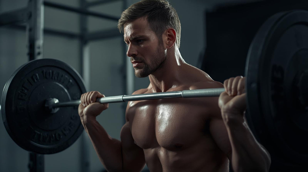 Male weightlifting