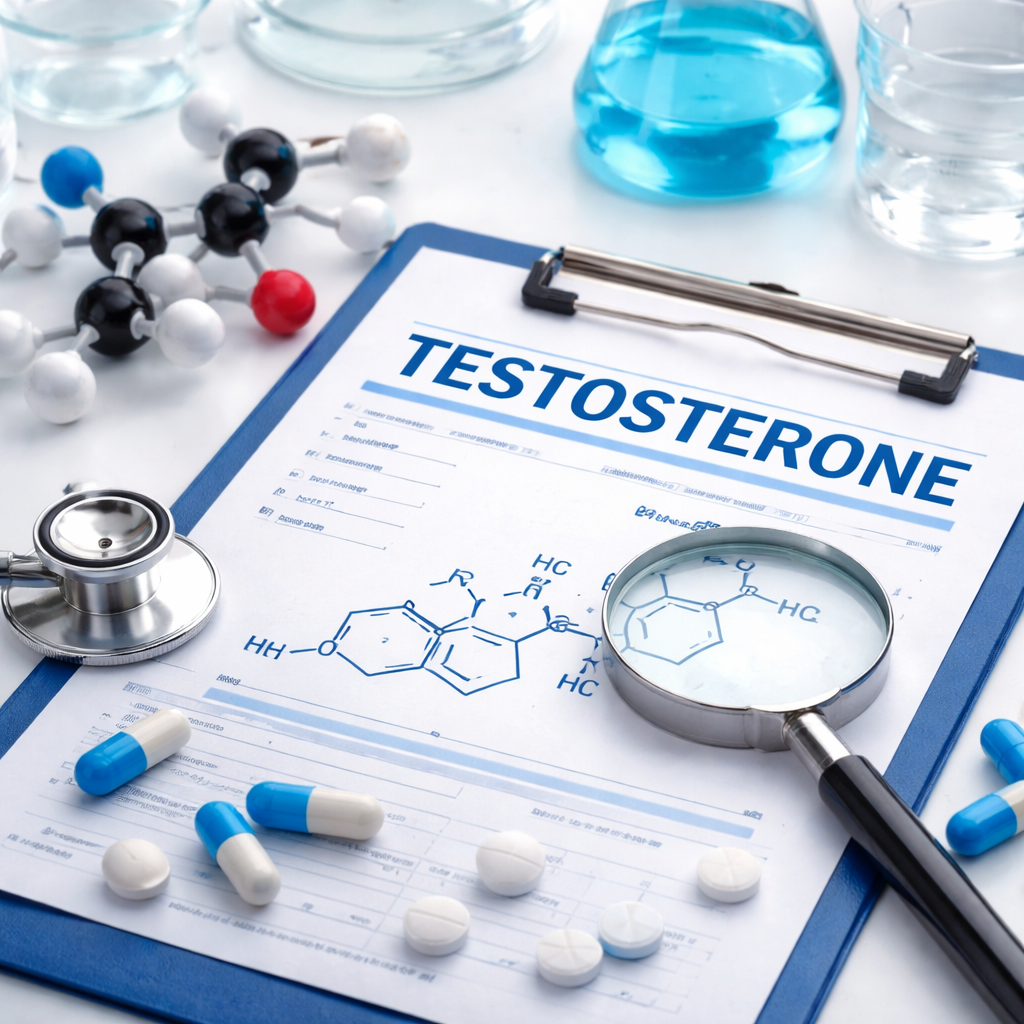 Testosterone on clipboard